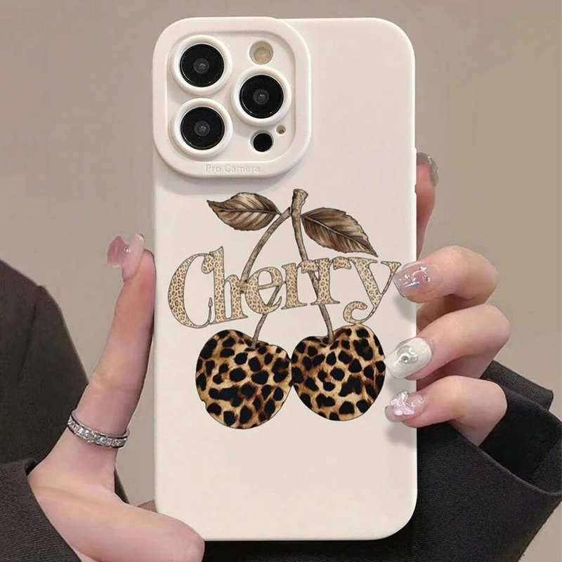 Case For iPhone XS Max XR X XS 7 8 Plus 16E Leopard Cherry Print Silicone Phone Cover For iPhone 16 Pro Max 15 13 12 11 14 Funda
Case For iPhone XS Max XR X XS 7 8 Plus 16E Leopard Cherry Print Silicone Phone Cover For iPhone 16 Pro Max 15 13 12 11 14 Funda