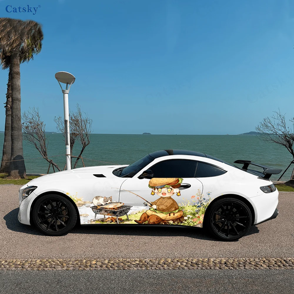 Детская виниловая наклейка для рыбалки, барбекю, автомобиля, самоклеящаяся наклейка из ПВХ, подходит для грузовиков, внедорожников, декор, автоаксессуары, подарок 
Детская виниловая наклейка для рыбалки, барбекю, автомобиля, самоклеящаяся наклейка из ПВХ, подходит для грузовиков, внедорожников, декор, автоаксессуары, подарок