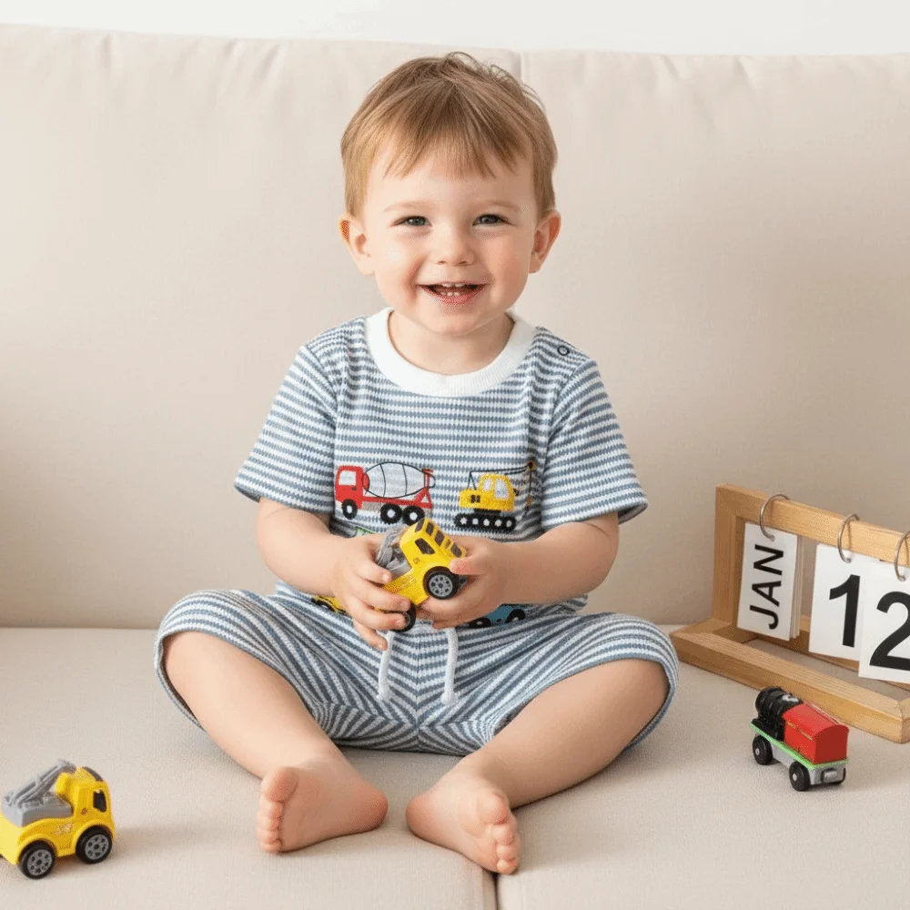 Fashion Cute Car Embroidery Short Sleeve Shorts Outfits Round Neck Casual Round Neck Tops Clothes Set Kids Boys
Fashion Cute Car Embroidery Short Sleeve Shorts Outfits Round Neck Casual Round Neck Tops Clothes Set Kids Boys