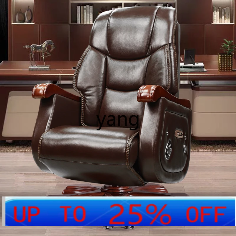 LMM Reclining Business Office Chair Genuine Leather Comfortable Long Sitting Home Executive Chair
LMM Reclining Business Office Chair Genuine Leather Comfortable Long Sitting Home Executive Chair