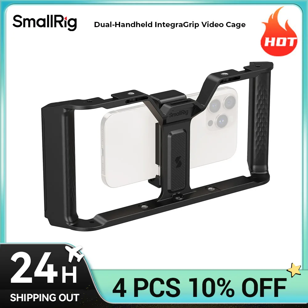 Универсальная клетка для телефона SmallRig для смартфона iPhone 17/16 IG-01, клетка IntegraGrip с двойной рукояткой для съемки на открытом воздухе 5355
Универсальная клетка для телефона SmallRig для смартфона iPhone 17/16 IG-01, клетка IntegraGrip с двойной рукояткой для съемки на открытом воздухе 5355