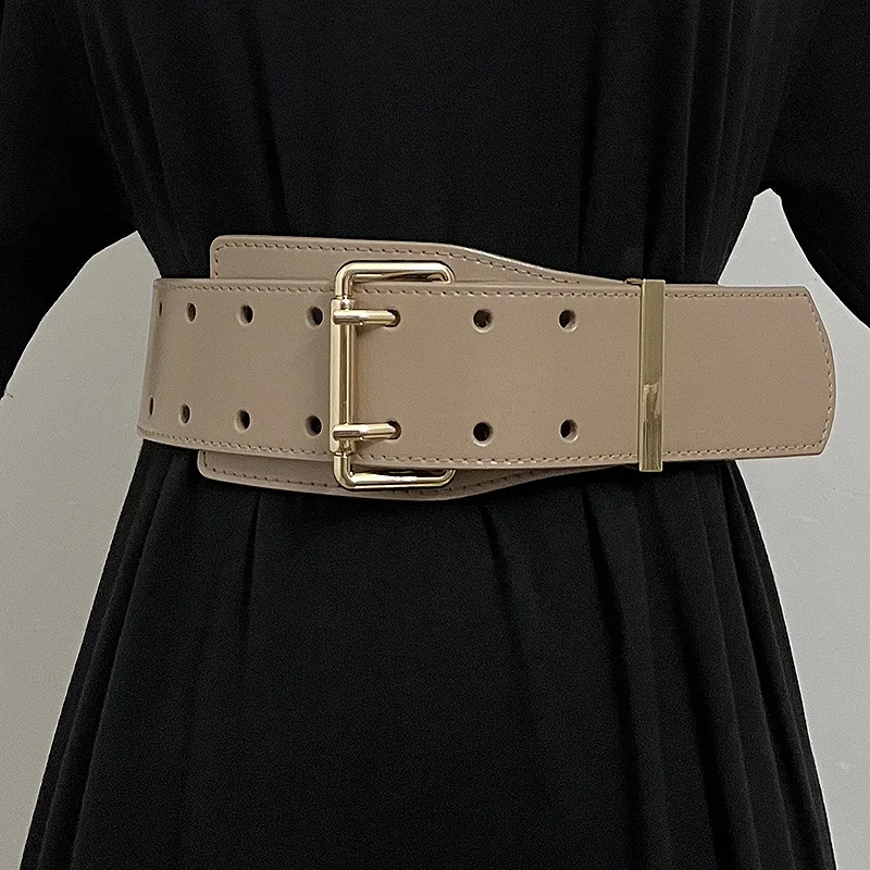 Новое женское пальто с широким поясом из натуральной кожи, универсальное платье, декоративный пояс с уплотнением на талии, модные ремни с двойной иглой и пряжкой
Новое женское пальто с широким поясом из натуральной кожи, универсальное платье, декоративный пояс с уплотнением на талии, модные ремни с двойной иглой и пряжкой