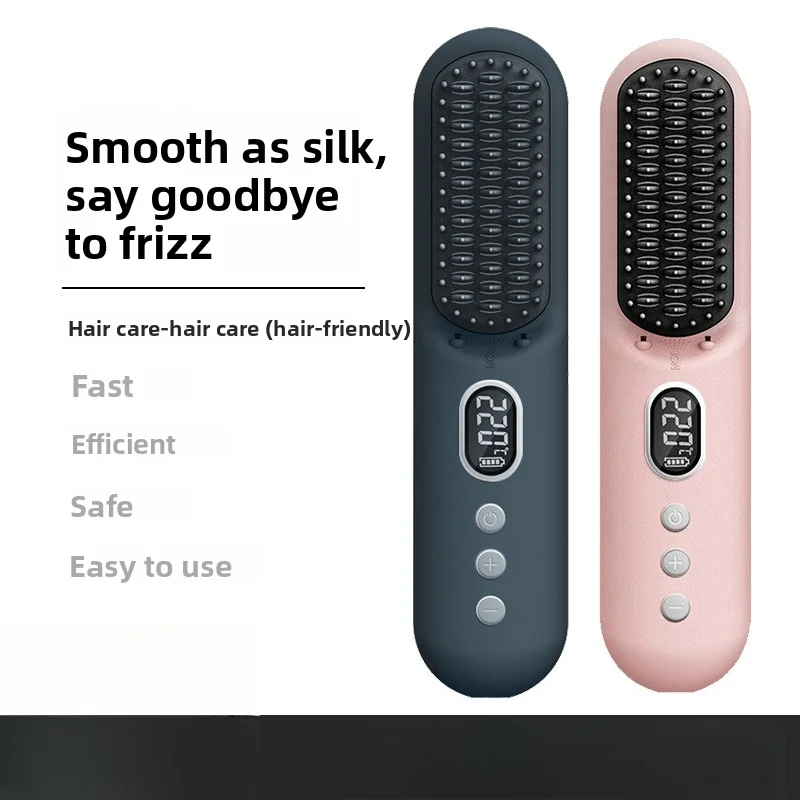 Wireless Hair Straightener Negative Ion Charging Portable Travel Roll Straight Dual-purpose Lazy Hair Straightener
Wireless Hair Straightener Negative Ion Charging Portable Travel Roll Straight Dual-purpose Lazy Hair Straightener