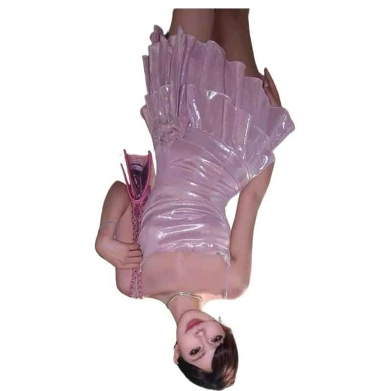 Fashionable Sexy Hot Girl Shining Silver-pink Dress Slimming One-piece Belly Cover-up Two-piece Swimsuit for Women 2026 Summer
Fashionable Sexy Hot Girl Shining Silver-pink Dress Slimming One-piece Belly Cover-up Two-piece Swimsuit for Women 2026 Summer