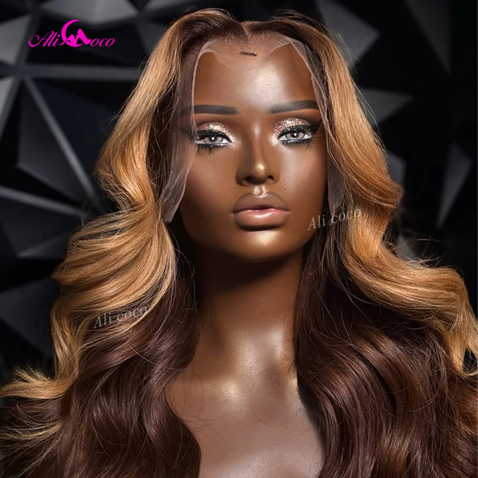 Pre Plucked Layered Color Blonde with Brown Lace Front 13X6 Closure Wigs 13X4 Real Human Hair 180 Density Transparent Body Wave
Pre Plucked Layered Color Blonde with Brown Lace Front 13X6 Closure Wigs 13X4 Real Human Hair 180 Density Transparent Body Wave