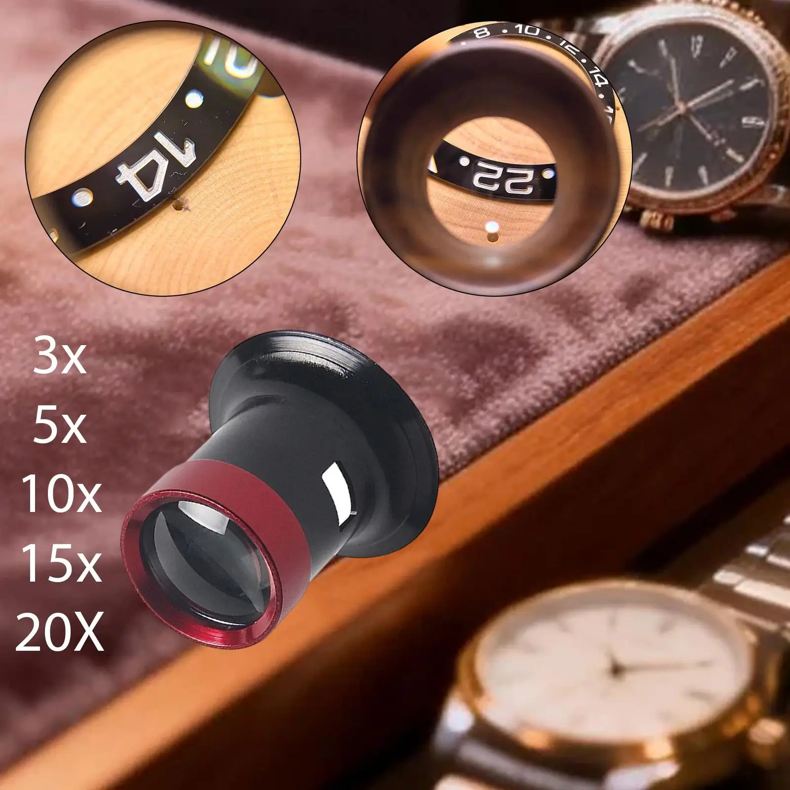 Pocket Magnifier Travel Size Handheld Portable Magnifying Glass Watch Repair Tool Magnification for Watch Maintenance Hobbyists
Pocket Magnifier Travel Size Handheld Portable Magnifying Glass Watch Repair Tool Magnification for Watch Maintenance Hobbyists