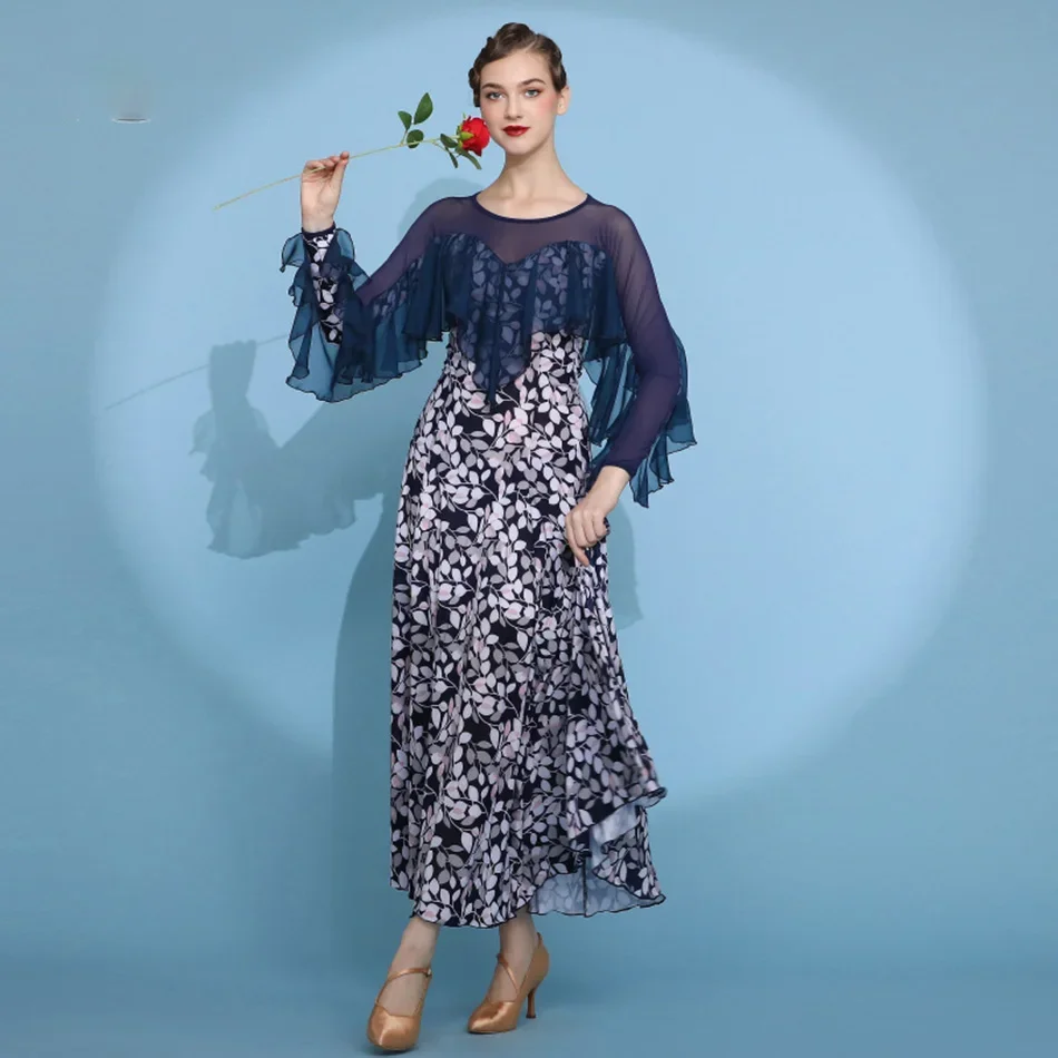 Flowy Women Ballroom Dance Dress Waltz Lyrical Dance Costumes Rumba Dress For Dancing Flamenco Party Dress Ball Gown
Flowy Women Ballroom Dance Dress Waltz Lyrical Dance Costumes Rumba Dress For Dancing Flamenco Party Dress Ball Gown