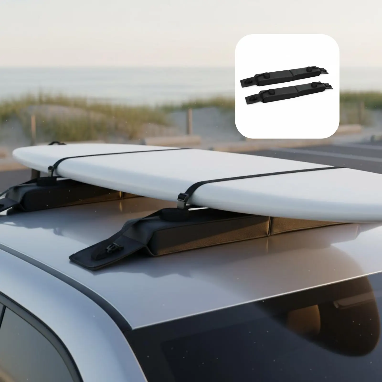 2 Pieces Kayak Roof Carrier Sturdy Duty Foldable Roof Pads Surfboard Car Rack Antioscillation Kayak Car Rack Scuff Resistant
2 Pieces Kayak Roof Carrier Sturdy Duty Foldable Roof Pads Surfboard Car Rack Antioscillation Kayak Car Rack Scuff Resistant