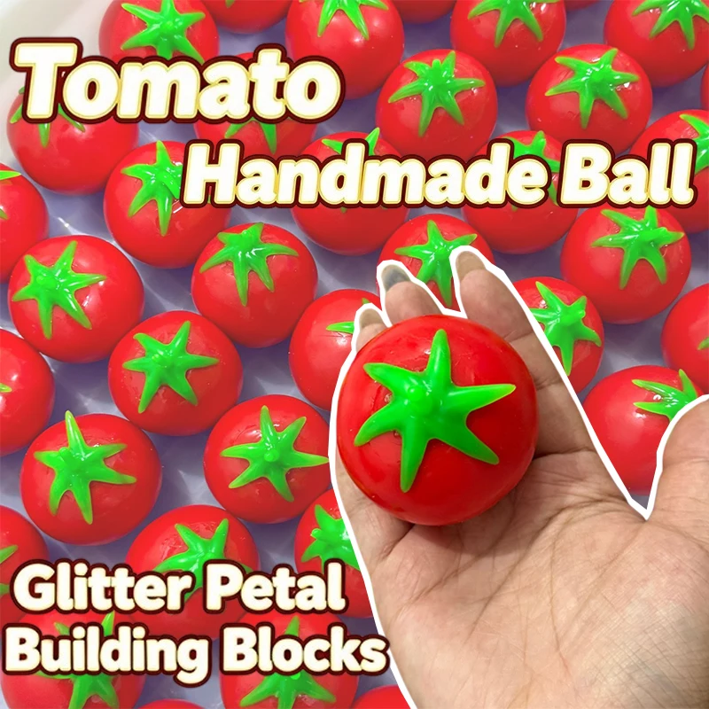 Tomato Handmade Ball Squishy Round Blocks Filled Crunchy Squeeze Toy Decompression Sensory Fidget Toy Gifts for Adult
Tomato Handmade Ball Squishy Round Blocks Filled Crunchy Squeeze Toy Decompression Sensory Fidget Toy Gifts for Adult