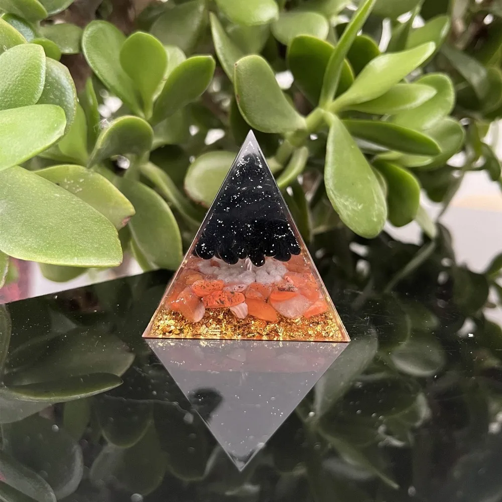 Resin Crystal Pyramid Decor Natural Stone Chips Desktop Feng Shui Ornament Healing Energy Home Office Spiritual Gift
Resin Crystal Pyramid Decor Natural Stone Chips Desktop Feng Shui Ornament Healing Energy Home Office Spiritual Gift