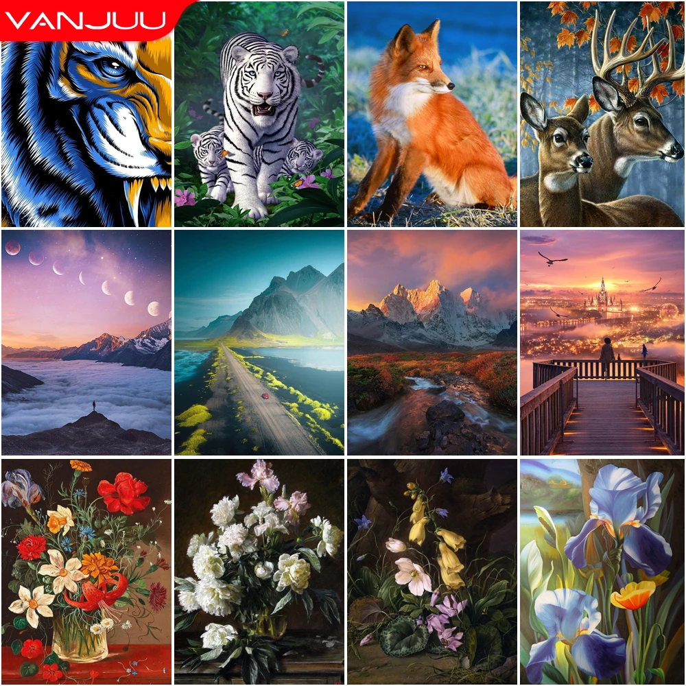 Landscape 5D Diamond Painting Flowers Tiger DIY Diamond Painting Art Mosaic Full Drill Diamond Embroidery Painting Home Decor
Landscape 5D Diamond Painting Flowers Tiger DIY Diamond Painting Art Mosaic Full Drill Diamond Embroidery Painting Home Decor