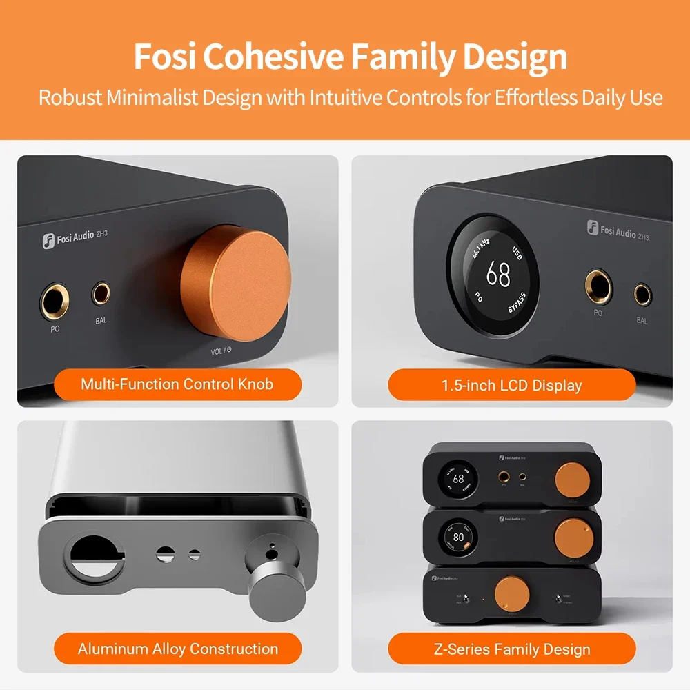 Fosi Audio ZH3 HiFi Headphone Amp | AKM4493SEQ Desktop DAC Fully Balanced Preamp with Remote & 12V Trigger
Fosi Audio ZH3 HiFi Headphone Amp | AKM4493SEQ Desktop DAC Fully Balanced Preamp with Remote & 12V Trigger