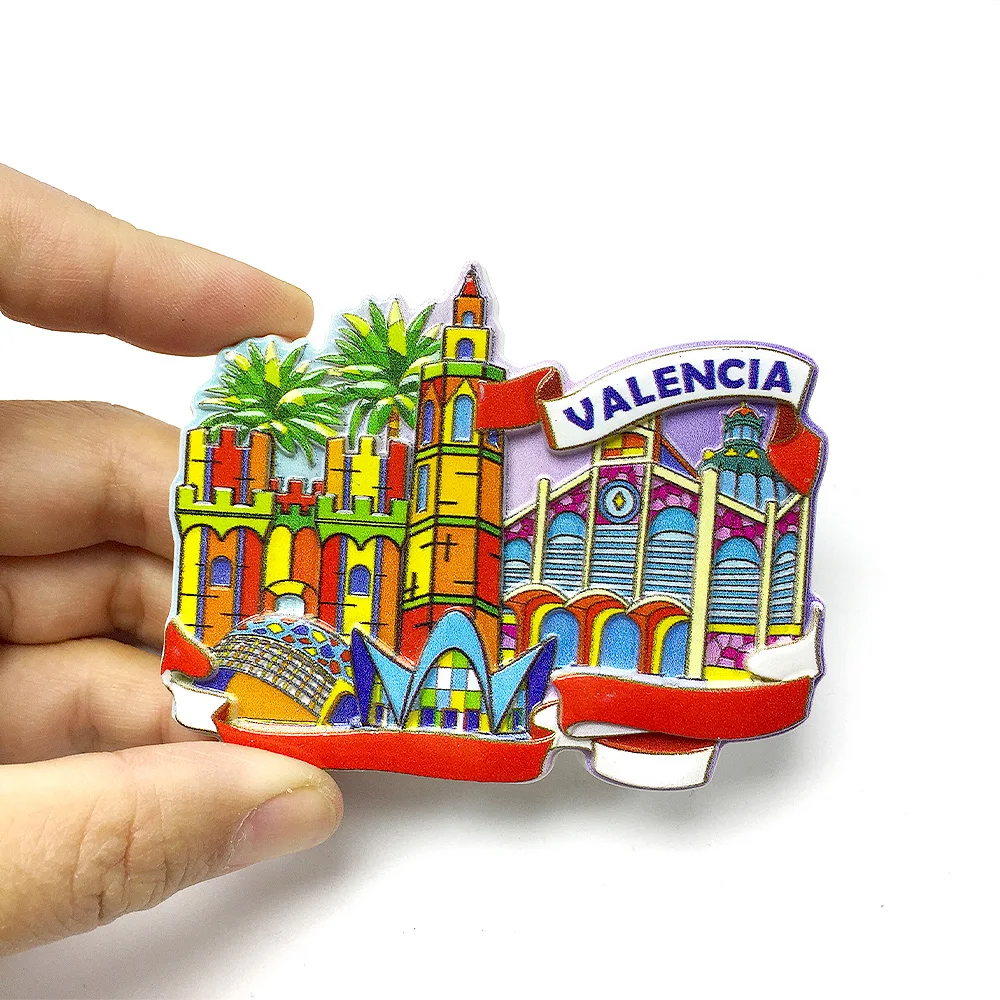 Valencia, Spain - Colorful Landmark Building Scene - 3D Resin Refrigerator Magnet - Perfect Home Decor Gift
Valencia, Spain - Colorful Landmark Building Scene - 3D Resin Refrigerator Magnet - Perfect Home Decor Gift