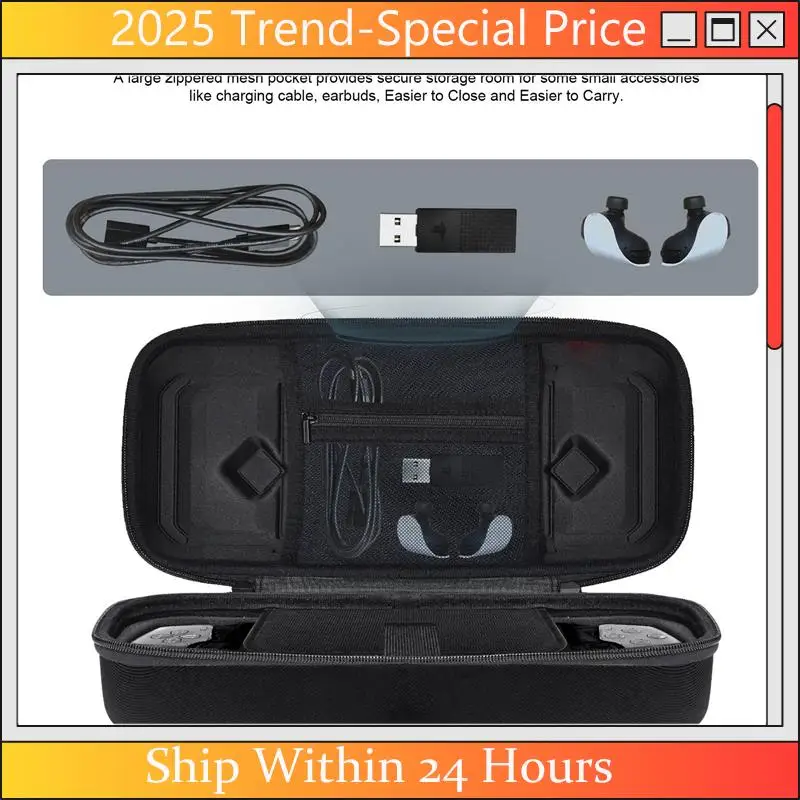 For PS5 Portal Handheld Organizer + Protection Kit Drop-Proof Waterproof Portable Multifunction EVA Handbag Durable
For PS5 Portal Handheld Organizer + Protection Kit Drop-Proof Waterproof Portable Multifunction EVA Handbag Durable
