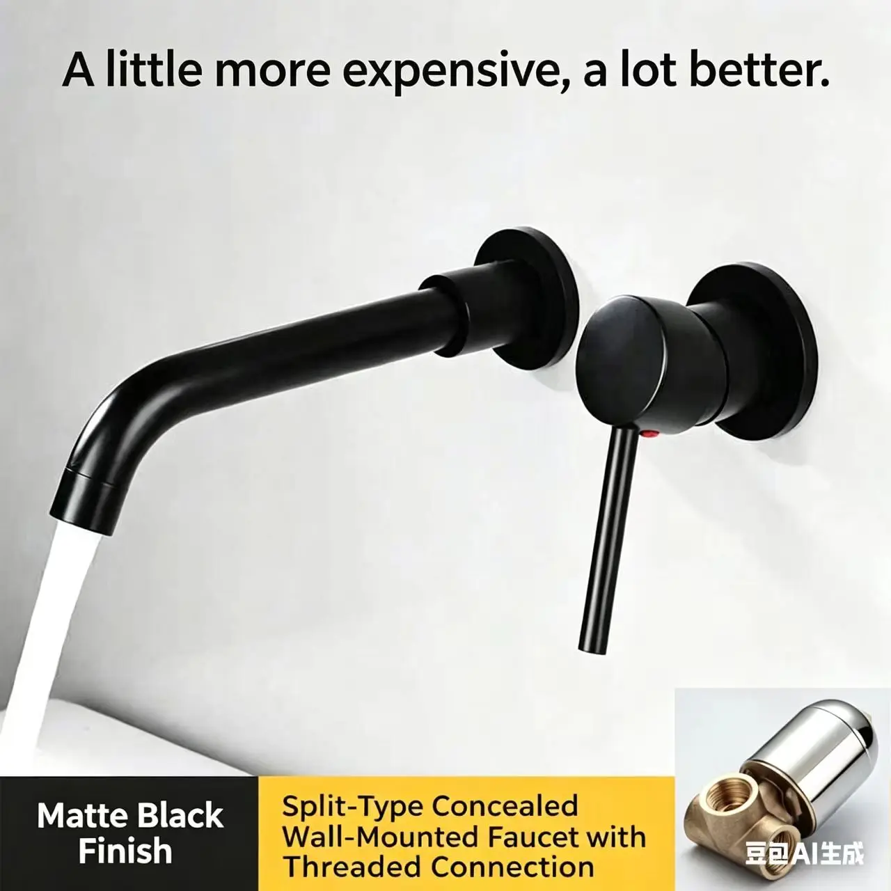 Wall Mounted Gunmetal Basin Faucet with Recessed Box Hot And Cold Sink Tap Brass Embedded Bathroom Mixer Tap Set
Wall Mounted Gunmetal Basin Faucet with Recessed Box Hot And Cold Sink Tap Brass Embedded Bathroom Mixer Tap Set