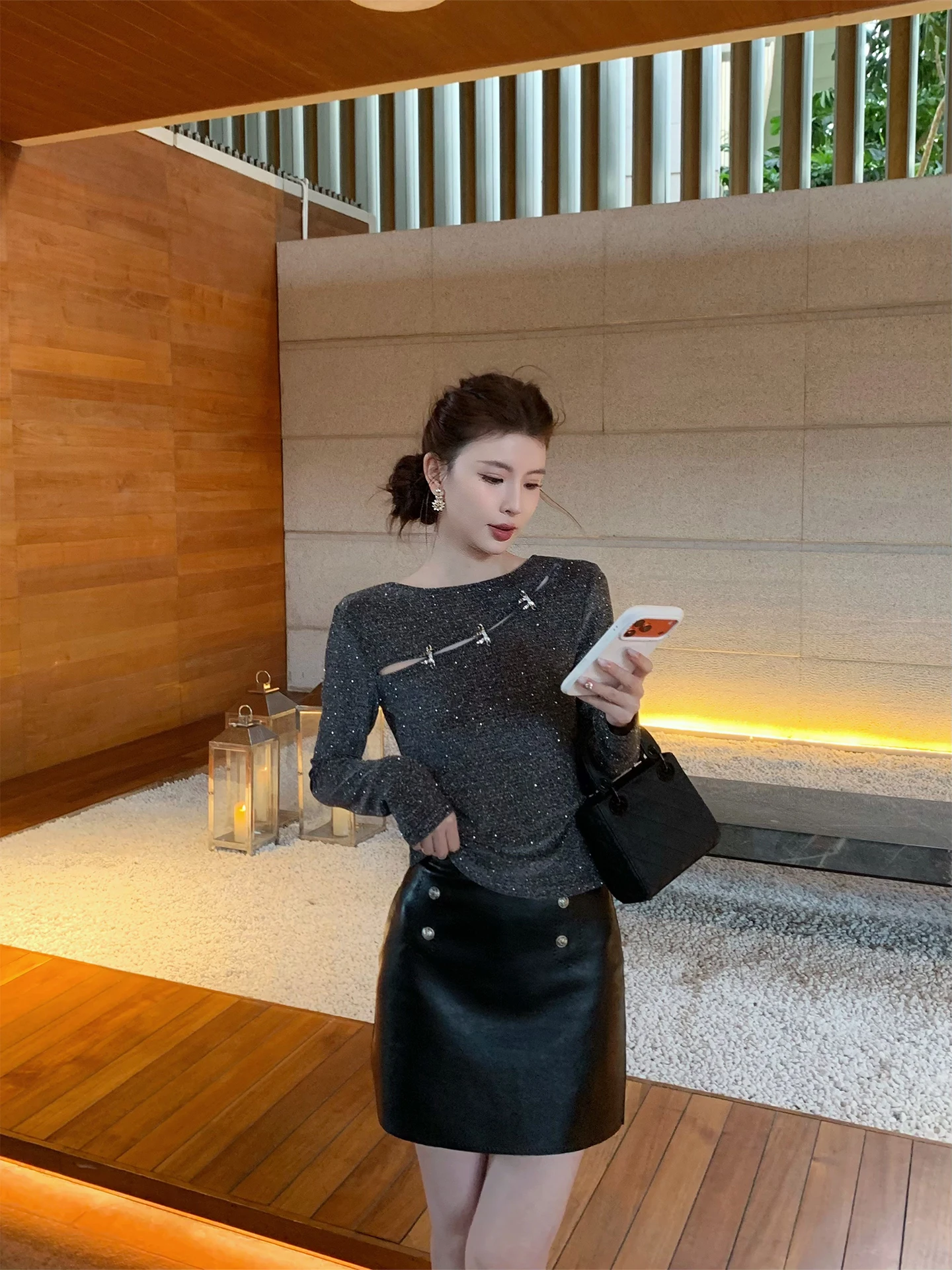 Kun Total Women's Slim Fit Knitted Sweater with Rhinestones Base Top Spring New Style Nylon Polyester Spandex Long Sleeve
Kun Total Women's Slim Fit Knitted Sweater with Rhinestones Base Top Spring New Style Nylon Polyester Spandex Long Sleeve