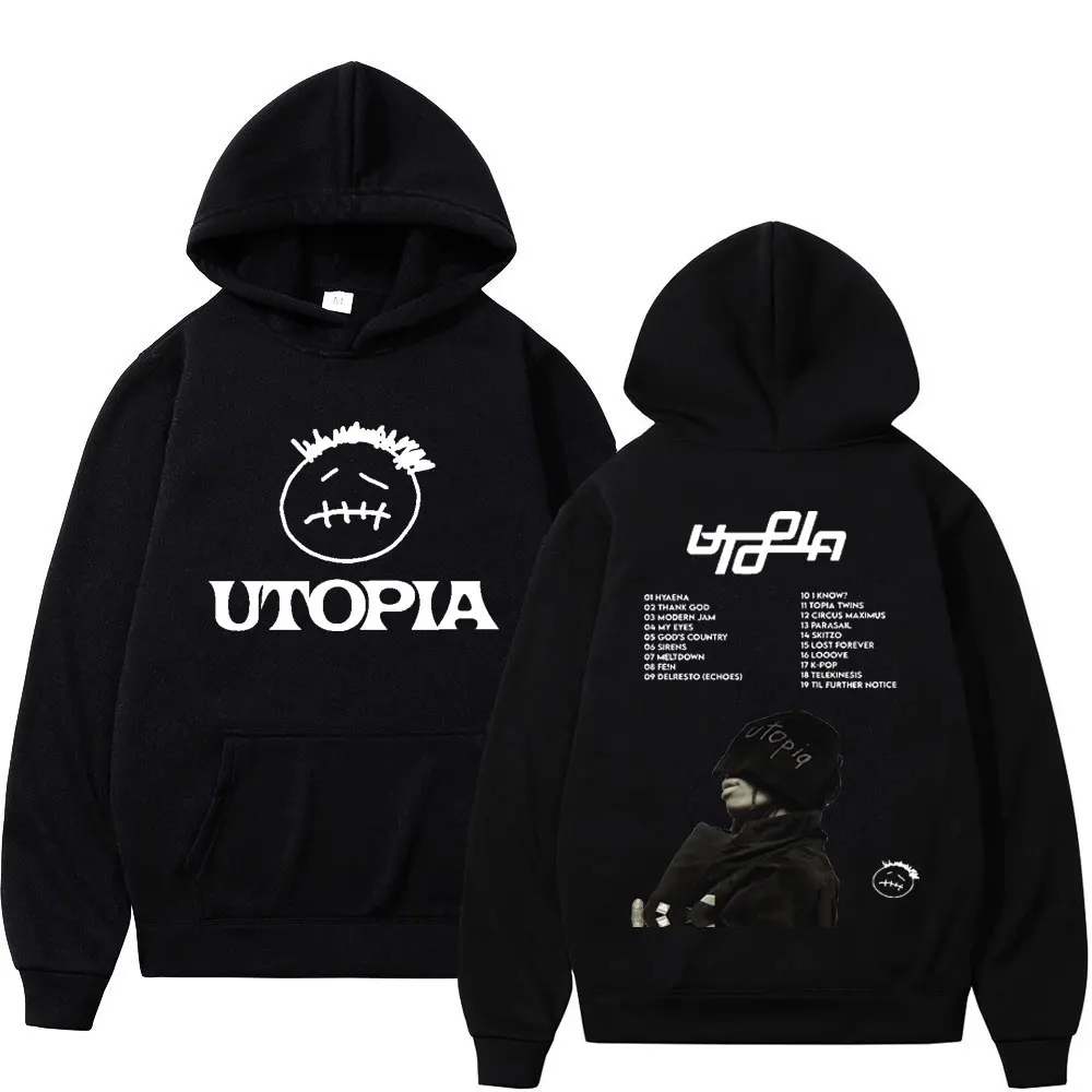 Hot Sale Rapper Cactus Jack Hoodie Utopia Music Album Print Sweatshirts Men Women Fashion Hip Hop Oversized Hoodies Streetwear
Hot Sale Rapper Cactus Jack Hoodie Utopia Music Album Print Sweatshirts Men Women Fashion Hip Hop Oversized Hoodies Streetwear