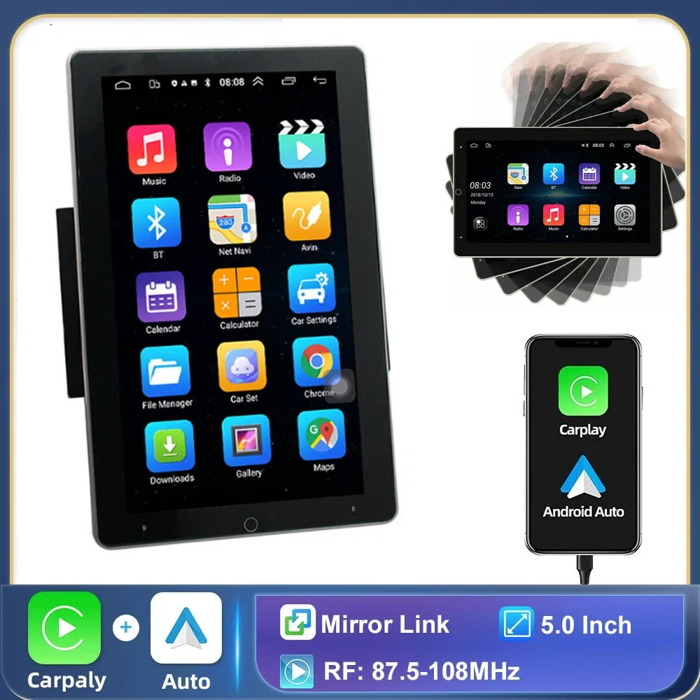 8G 256G Car Radio Rotatable Vertical Android 13 Auto Carplay Universal For Volkswagen Nissan Hyundai Toyota Multimedia Player
8G 256G Car Radio Rotatable Vertical Android 13 Auto Carplay Universal For Volkswagen Nissan Hyundai Toyota Multimedia Player