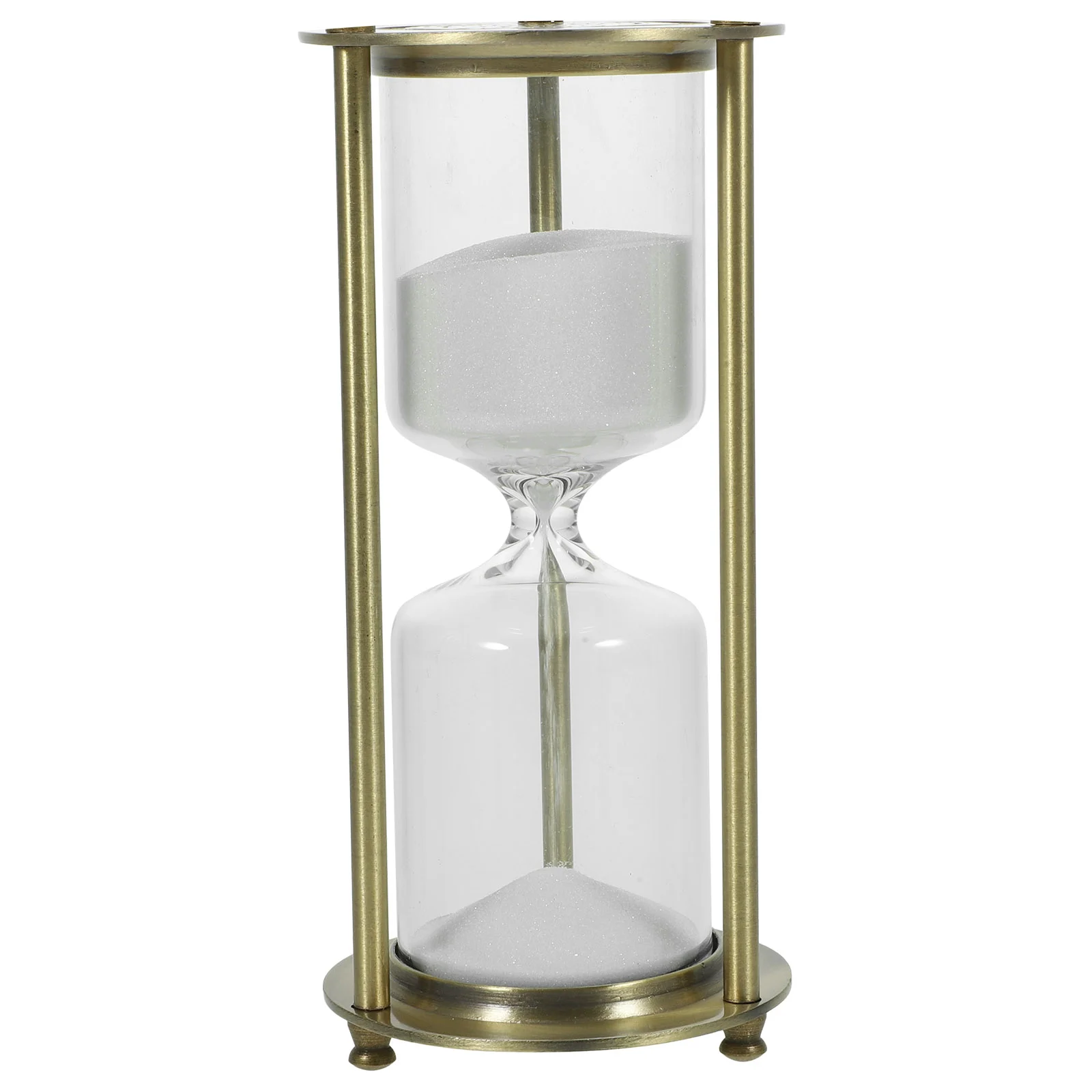 Metal Three-column Retro Hourglass Timer Gift Home Crafts Ornaments Portable Household Sand Minute Decor Decoration
Metal Three-column Retro Hourglass Timer Gift Home Crafts Ornaments Portable Household Sand Minute Decor Decoration