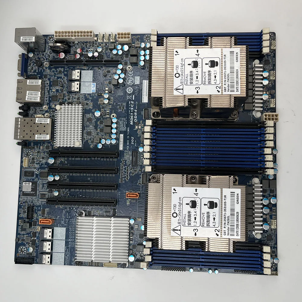 MD61-SC2 DDR4 motherboard with dual thousand and dual ten thousand network cards
MD61-SC2 DDR4 motherboard with dual thousand and dual ten thousand network cards