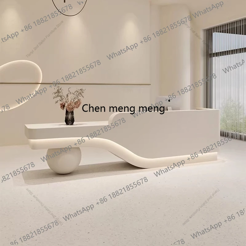 Nordic Beauty Salon Cashier Counter Modern Design Clothing Store Counter Creative Company Reception Desk Office Furniture
Nordic Beauty Salon Cashier Counter Modern Design Clothing Store Counter Creative Company Reception Desk Office Furniture