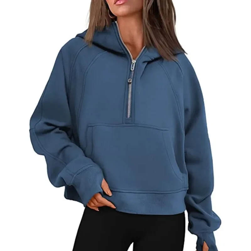 Half Zip Sweatshirts Hooded Autumn Winter New Fashion Casual Sports Hoodies Womens Pullover Sweaters Fall Outfits 2024 Clothes
Half Zip Sweatshirts Hooded Autumn Winter New Fashion Casual Sports Hoodies Womens Pullover Sweaters Fall Outfits 2024 Clothes