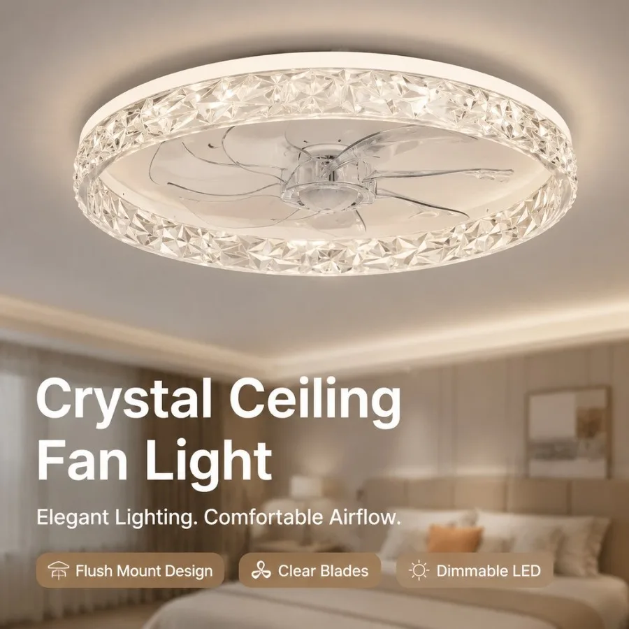 Modern Ceiling Fan With Light Remote Control Dimmable 6 Speeds DC Motr Low Noise LED Ceiling Fans Lamp For Living Room Bedroom
Modern Ceiling Fan With Light Remote Control Dimmable 6 Speeds DC Motr Low Noise LED Ceiling Fans Lamp For Living Room Bedroom