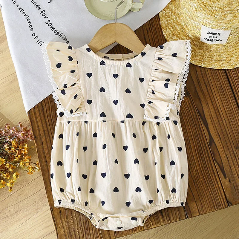 2025 New Summer Infant Baby Girls Bodysuits Flying Sleeve Cotton Print Toddler Baby Girls Jumpsuit 0-24M Baby Girls Clothing
2025 New Summer Infant Baby Girls Bodysuits Flying Sleeve Cotton Print Toddler Baby Girls Jumpsuit 0-24M Baby Girls Clothing