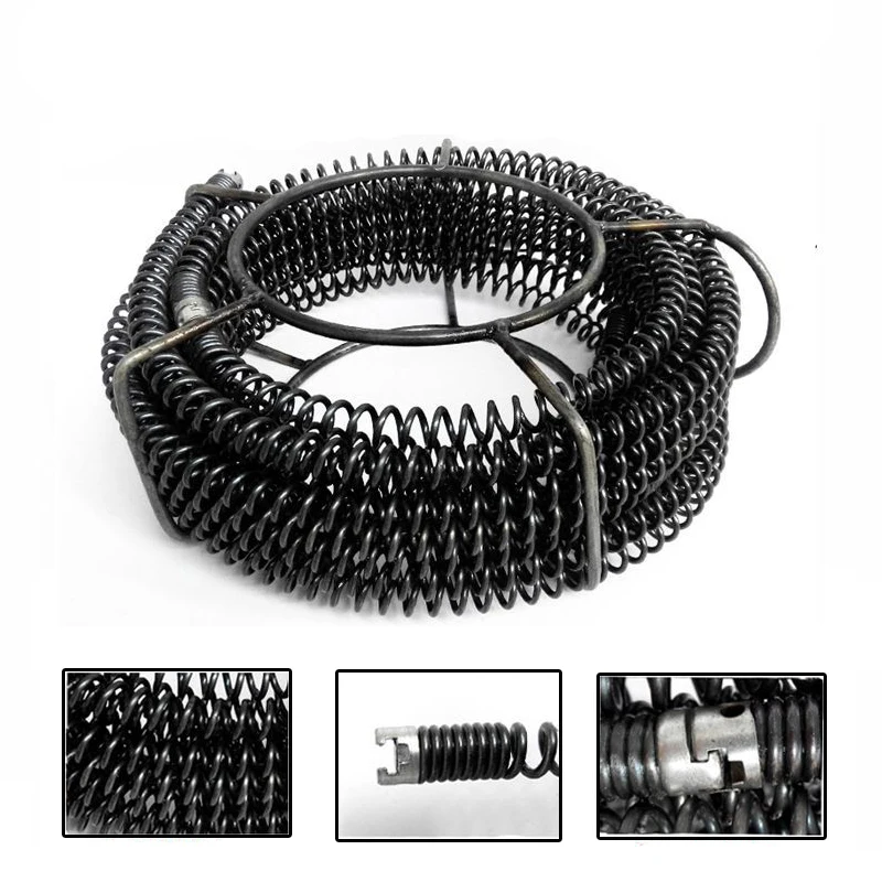 AZ-15m Length 16mm Out Diameter Drain Pipe Dredger Brush Extension Spring Cleaning Sewer Dredger Compression Spring With Connect
AZ-15m Length 16mm Out Diameter Drain Pipe Dredger Brush Extension Spring Cleaning Sewer Dredger Compression Spring With Connect