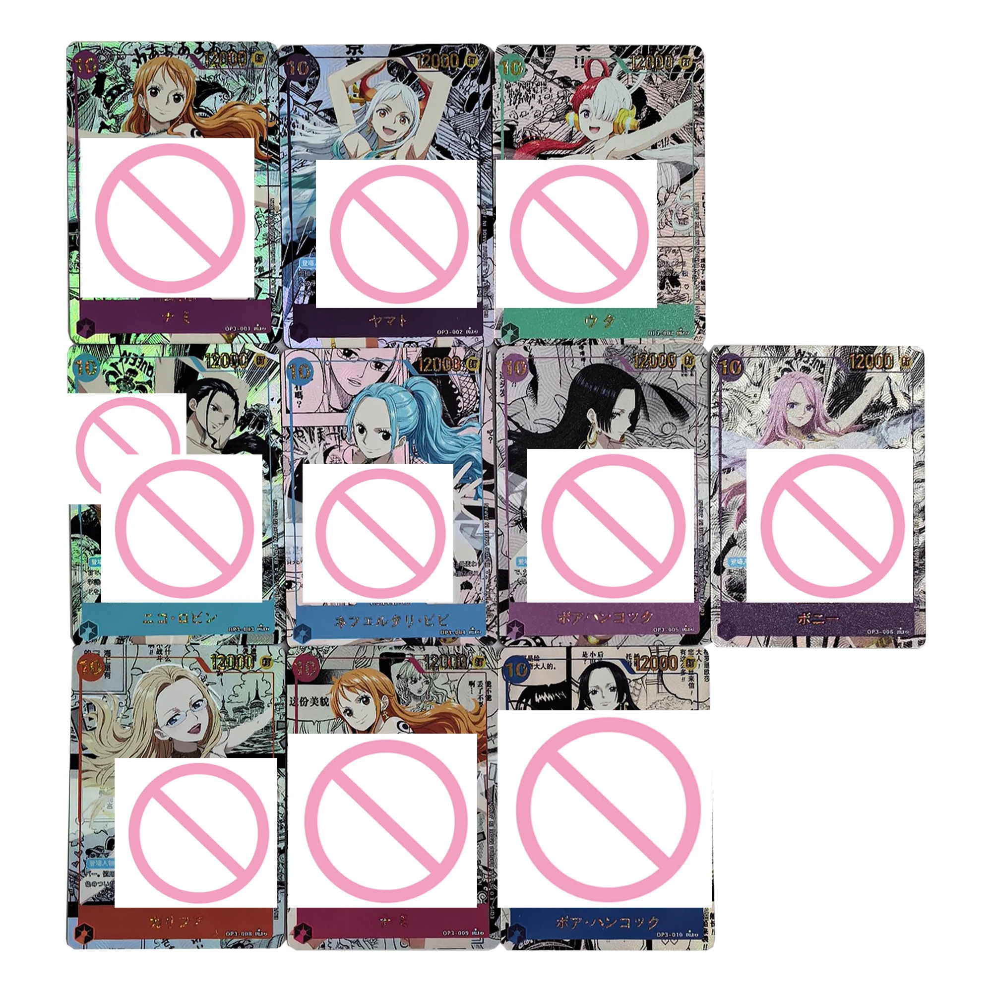 10Pcs/set Diy Self Made One Piece Nami Hancock Comic Collection Card Refraction Color Flash Opcg Vivi Yamato Card Gift Toys
10Pcs/set Diy Self Made One Piece Nami Hancock Comic Collection Card Refraction Color Flash Opcg Vivi Yamato Card Gift Toys