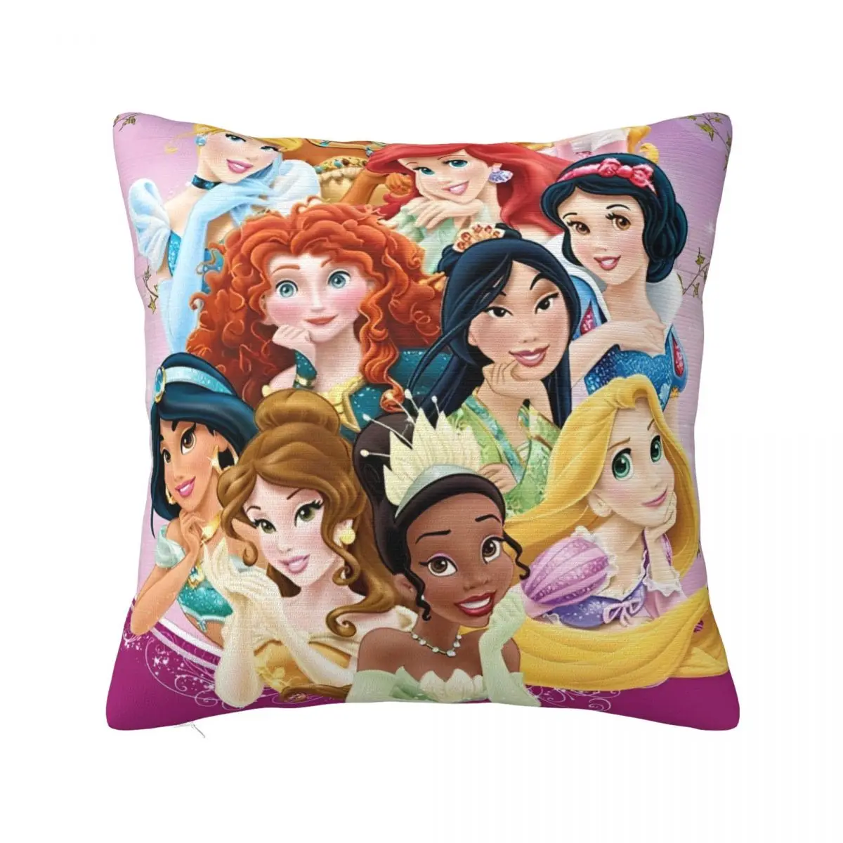 Cartoon Princess Pillowcase Soft Polyester Cushion Cover Gift Beauty Gift for Girls Throw Pillow Case Cover Home Zipper 40X40cm
Cartoon Princess Pillowcase Soft Polyester Cushion Cover Gift Beauty Gift for Girls Throw Pillow Case Cover Home Zipper 40X40cm