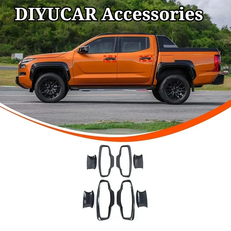 For Mitsubishi Triton L200 2024-2026 ABS Carbon Fiber Car Door Bowl Cover Trim Exterior Accessories
For Mitsubishi Triton L200 2024-2026 ABS Carbon Fiber Car Door Bowl Cover Trim Exterior Accessories