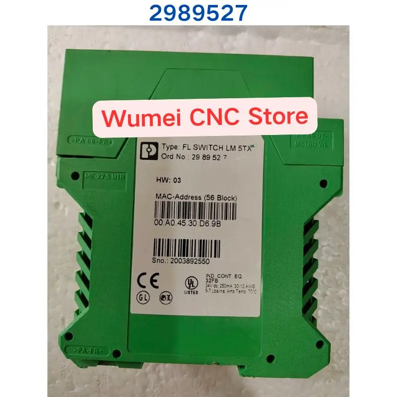 Second-hand test OK for PHOENIX Switch FL SWITCH LM 5TX 2989527 1 piece
Second-hand test OK for PHOENIX Switch FL SWITCH LM 5TX 2989527 1 piece