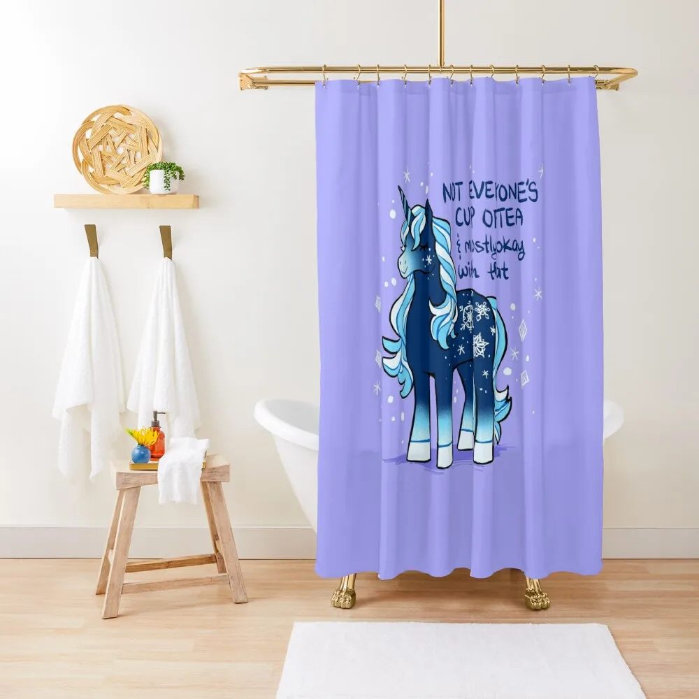 Not Everyone's Cup of Tea Snowflake Unicorn Shower Curtain For The Bathroom Modern Accessory Bathrooms Curtain
Not Everyone's Cup of Tea Snowflake Unicorn Shower Curtain For The Bathroom Modern Accessory Bathrooms Curtain