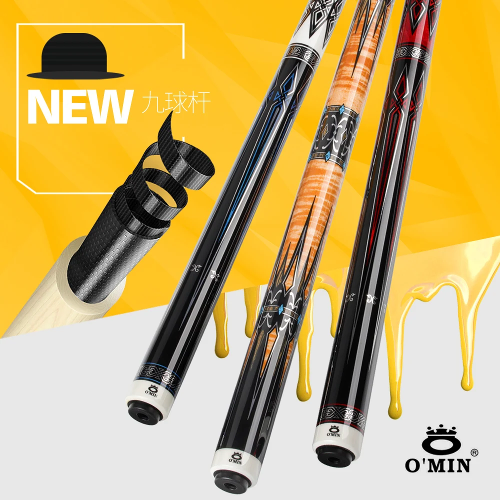 OMIN XF-A Pool Cue Stick with 12.8mm Tip Premium Leather Grip Carbon Tube Shaft 3/8*8 Joint for Billiard Cue Stick
OMIN XF-A Pool Cue Stick with 12.8mm Tip Premium Leather Grip Carbon Tube Shaft 3/8*8 Joint for Billiard Cue Stick