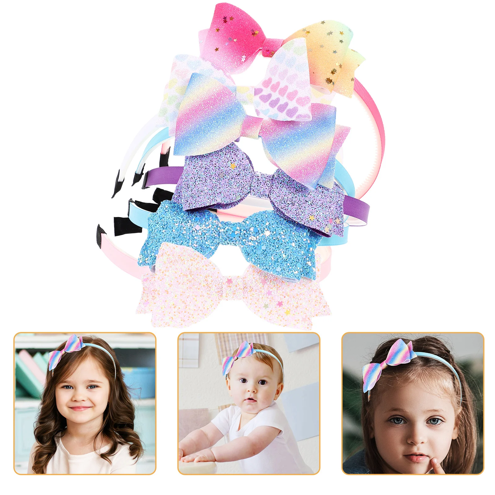 6Pcs Shiny Glitter Bow Headbands Lightweight Sequin Headband for Party Cosplay Gift Headbands Glitter Bow Headband
6Pcs Shiny Glitter Bow Headbands Lightweight Sequin Headband for Party Cosplay Gift Headbands Glitter Bow Headband