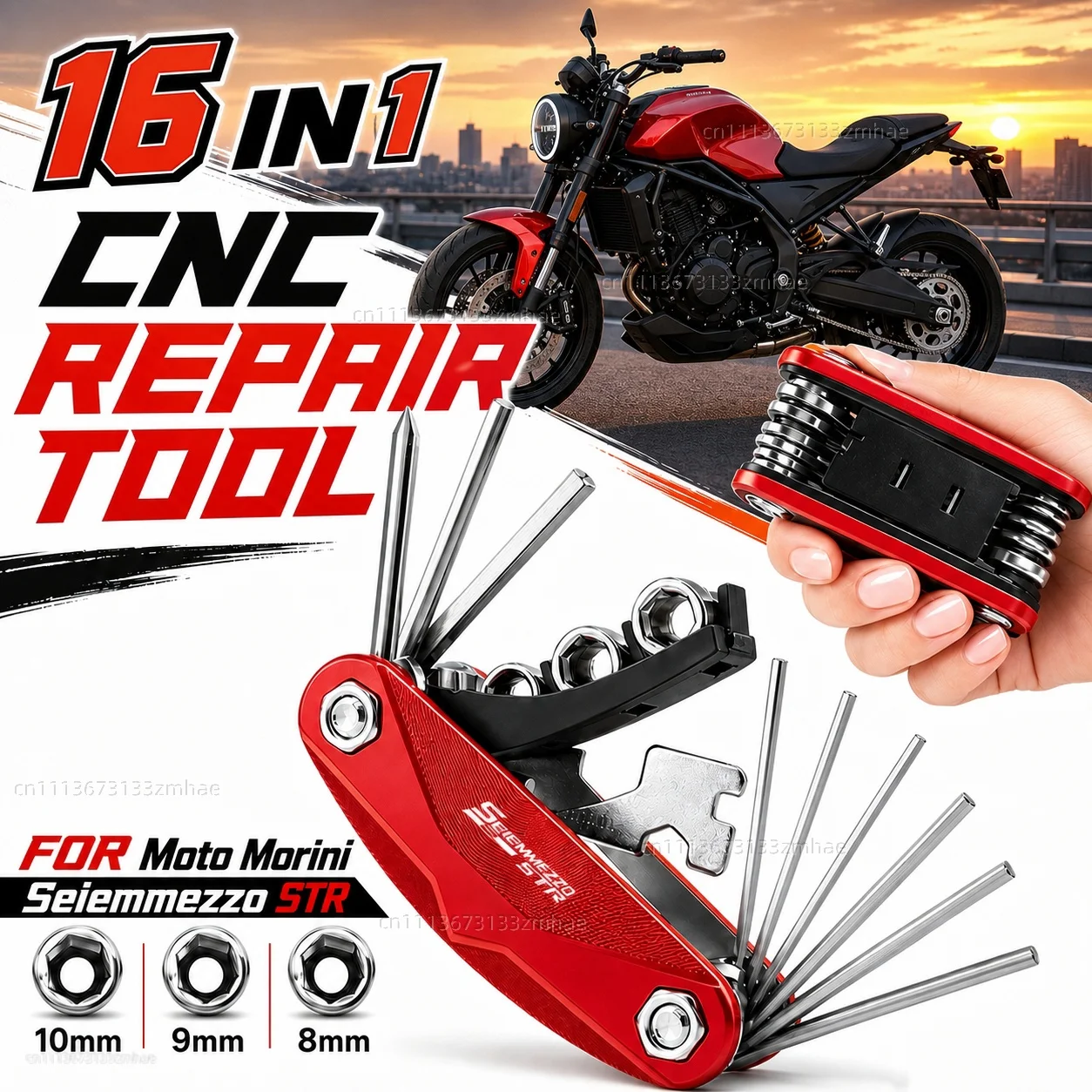 FOR Moto Morini Seiemmezzo STR 2022-2026 Motorcycle Tool Repair Kit Multifunctional Screwdriver Wrench Hex Key Set Portable
FOR Moto Morini Seiemmezzo STR 2022-2026 Motorcycle Tool Repair Kit Multifunctional Screwdriver Wrench Hex Key Set Portable