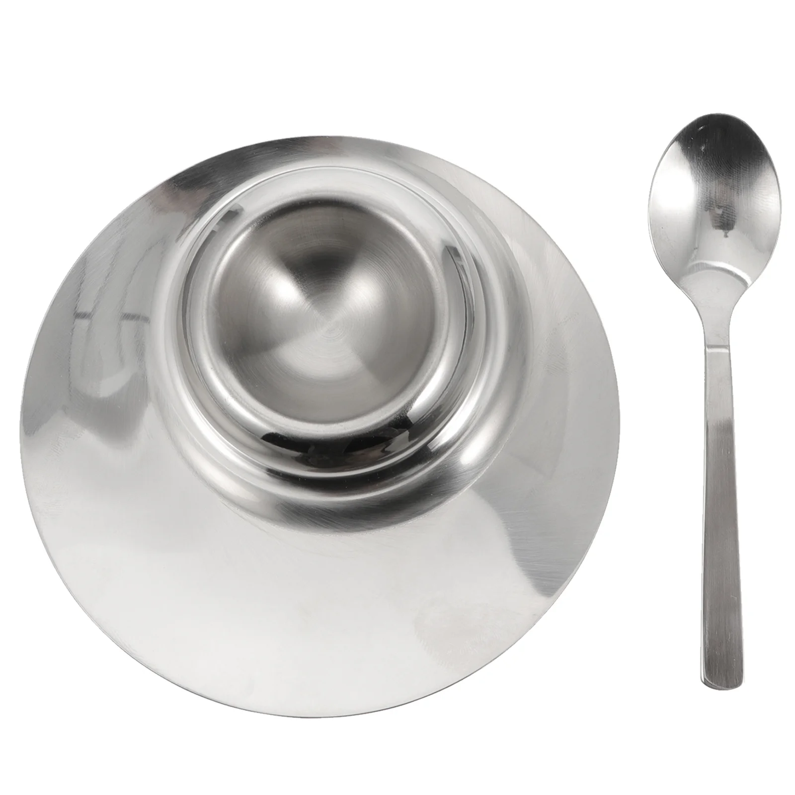 1 Set Stainless Steel Egg Holder Boiled Egg Stand With Spoon Smooth Surface Heat Resistant Stable Base For Breakfast
1 Set Stainless Steel Egg Holder Boiled Egg Stand With Spoon Smooth Surface Heat Resistant Stable Base For Breakfast