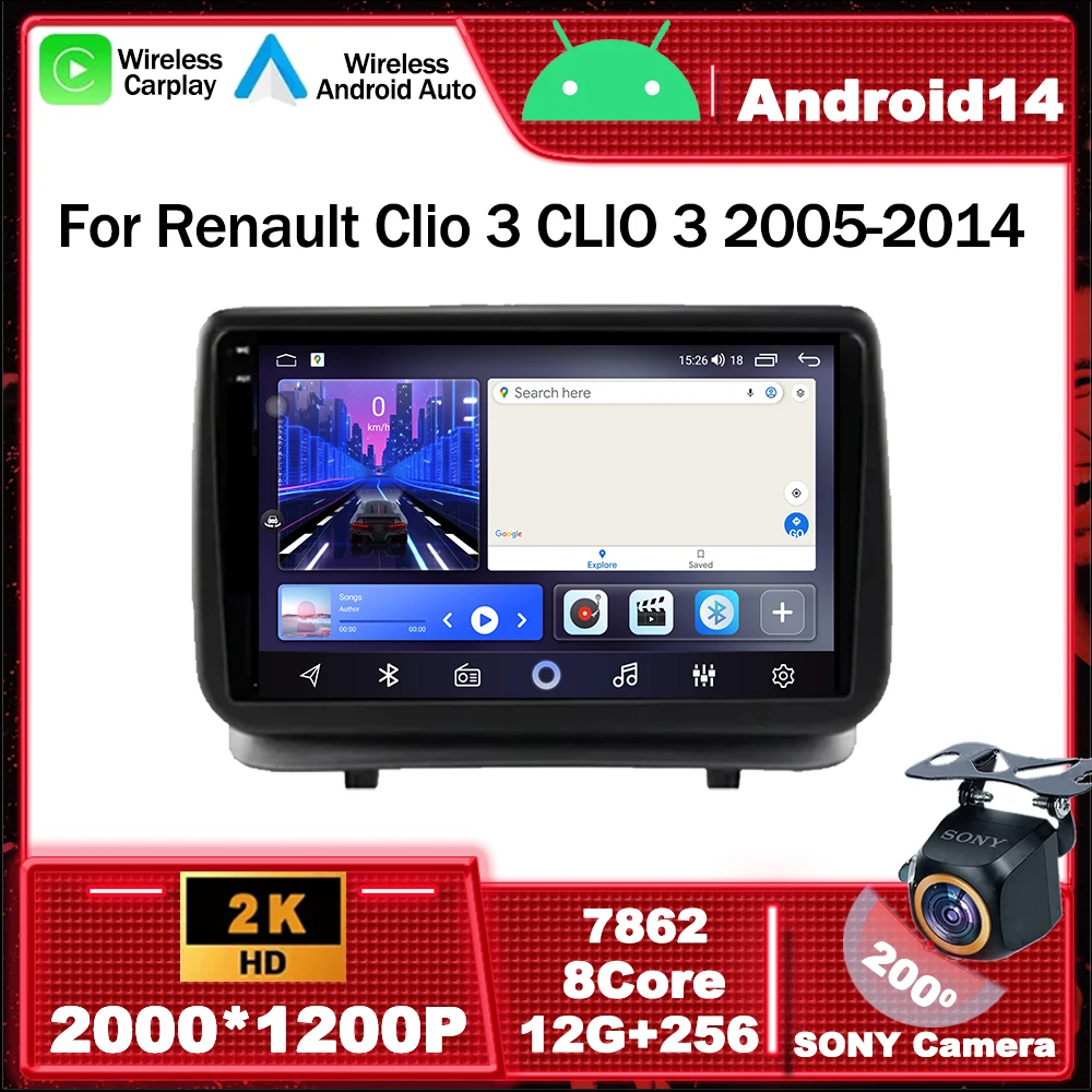 Android 14 For Renault Clio 3 CLIO 3 2005-2014 4G WIFI Car Radio Multimedia Navigation GPS wireless carplay android auto bt5.0
Android 14 For Renault Clio 3 CLIO 3 2005-2014 4G WIFI Car Radio Multimedia Navigation GPS wireless carplay android auto bt5.0