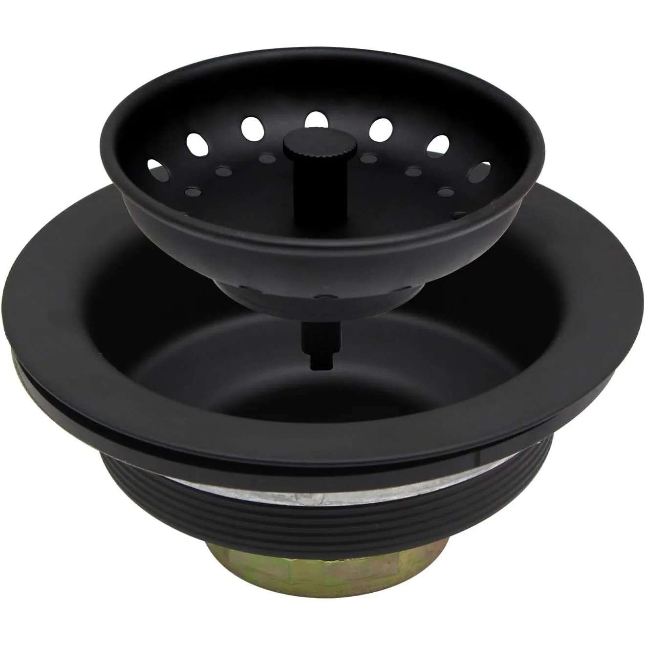 Kitchen Sink Strainer Basket with Drain Assembly, 304 Stainless Steel 3-1/2 Inch Dual-Function Stopper Plug for Fast Drainage
Kitchen Sink Strainer Basket with Drain Assembly, 304 Stainless Steel 3-1/2 Inch Dual-Function Stopper Plug for Fast Drainage