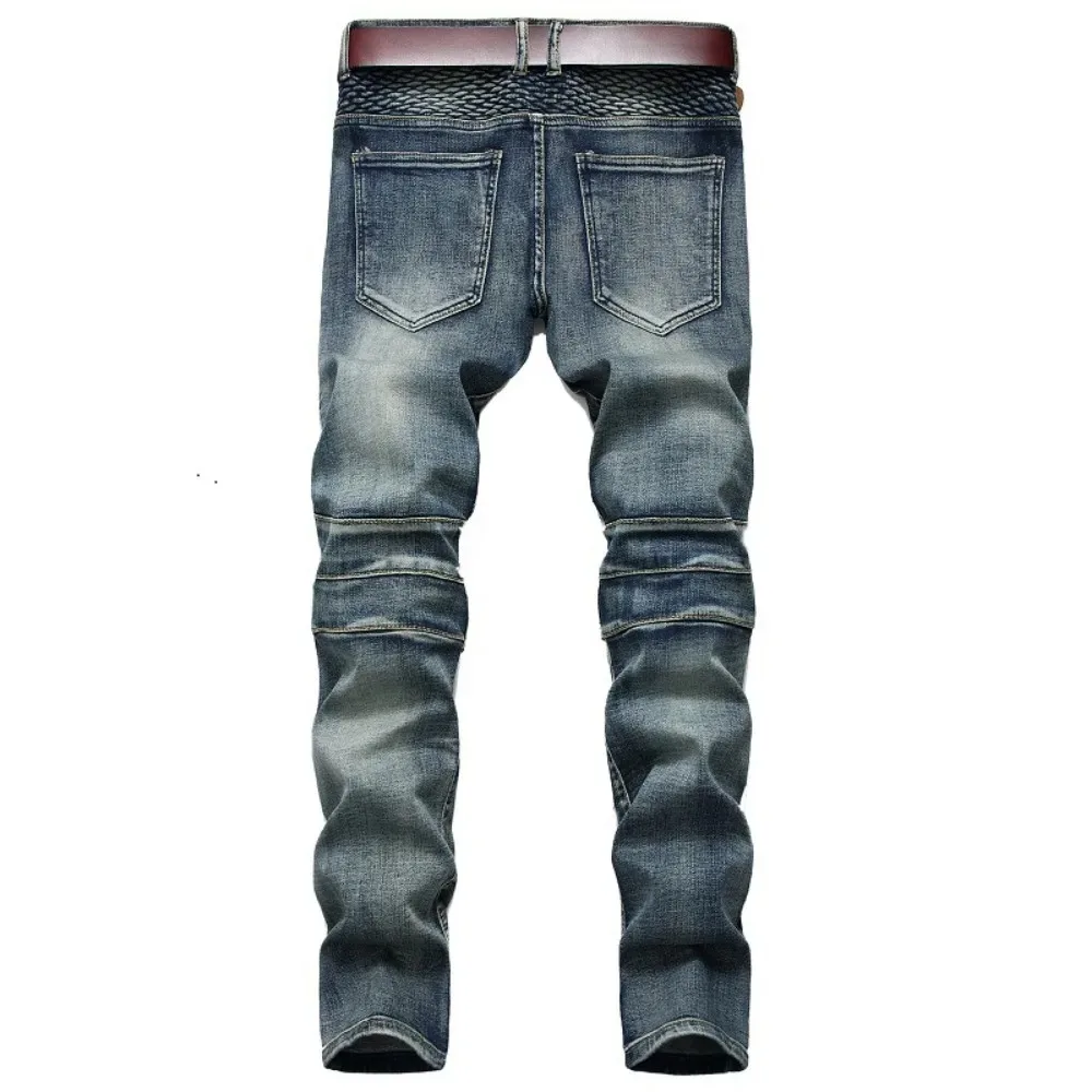 Autumn Winter Men Jeans Long Pencil Pants Denim Pant High Waist Slim Fit Simple Zipper Splice Casual Regular Straight Trousers
Autumn Winter Men Jeans Long Pencil Pants Denim Pant High Waist Slim Fit Simple Zipper Splice Casual Regular Straight Trousers