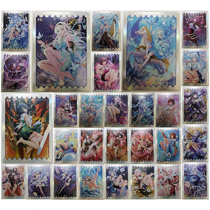 Japanese Anime Goddess Story Shenhe Raiden Shogun Firefly Furina Ganyu Collection Cards Christmas Birthday Gift Children's Toys
Japanese Anime Goddess Story Shenhe Raiden Shogun Firefly Furina Ganyu Collection Cards Christmas Birthday Gift Children's Toys