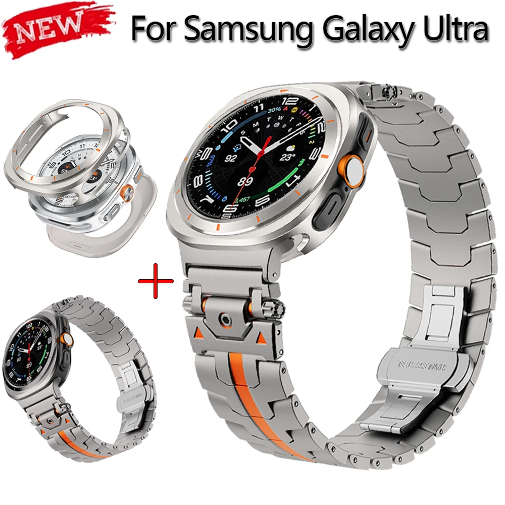Luxury Strap+Case for Samsung Galaxy Watch Ultra 47mm Stainless Steel Band Aluminium Alloy Cover Metal Protective Men Watchband
Luxury Strap+Case for Samsung Galaxy Watch Ultra 47mm Stainless Steel Band Aluminium Alloy Cover Metal Protective Men Watchband