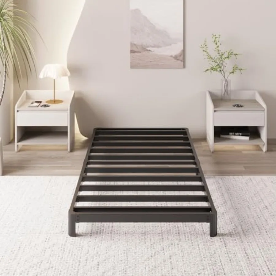 Bed Frame Low Profile No Box Spring Needed Heavy Duty Metal Size Platform Bed Frame with Rounded Corner Legs Easy Assembly Nois
Bed Frame Low Profile No Box Spring Needed Heavy Duty Metal Size Platform Bed Frame with Rounded Corner Legs Easy Assembly Nois