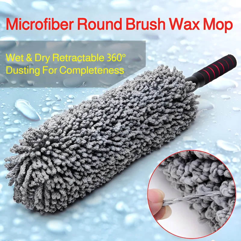 Round Wax Brush Car Cleaning Tool Dust Removal Mop Auto Detailing Round Shape Wash Brush for Car Cleaning
Round Wax Brush Car Cleaning Tool Dust Removal Mop Auto Detailing Round Shape Wash Brush for Car Cleaning