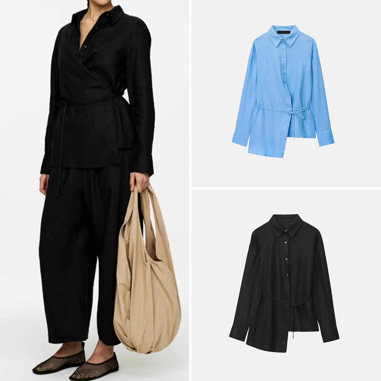 Женская модная рубашка ZADATA с асимметричным подолом, длинным рукавом, оригинальный дизайн, новинка 2025 года, европейский стиль, 100% другой материал
Женская модная рубашка ZADATA с асимметричным подолом, длинным рукавом, оригинальный дизайн, новинка 2025 года, европейский стиль, 100% другой материал