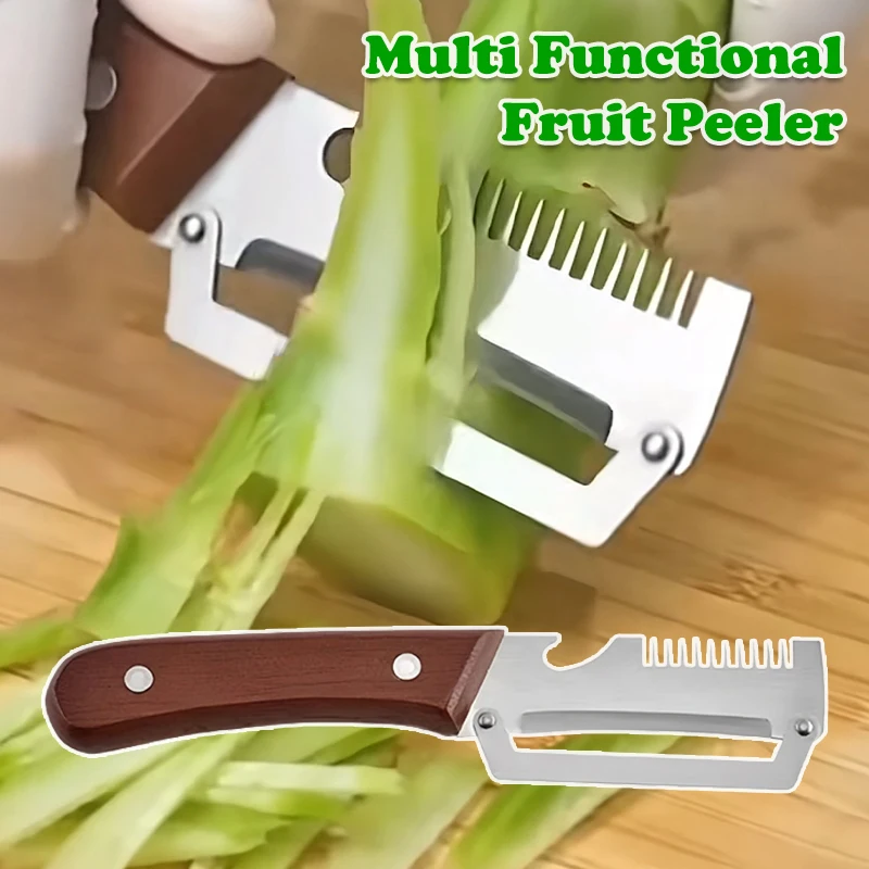 Stainless Steel Peeler With Wooden Handle Premium Vegetable Peeler Household Fruits Vegetables Scraping Tools Bottle Opener
Stainless Steel Peeler With Wooden Handle Premium Vegetable Peeler Household Fruits Vegetables Scraping Tools Bottle Opener