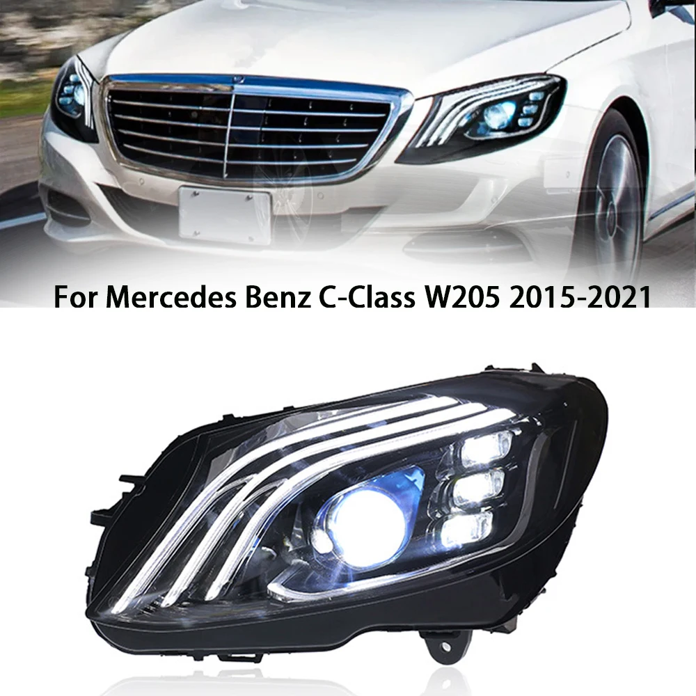 Car Front Lights for Benz W205 LED Headlight Projector Lens 2015-2021 C180 C200 C260 C300 DRL Head Lamp Automotive Accessories
Car Front Lights for Benz W205 LED Headlight Projector Lens 2015-2021 C180 C200 C260 C300 DRL Head Lamp Automotive Accessories
