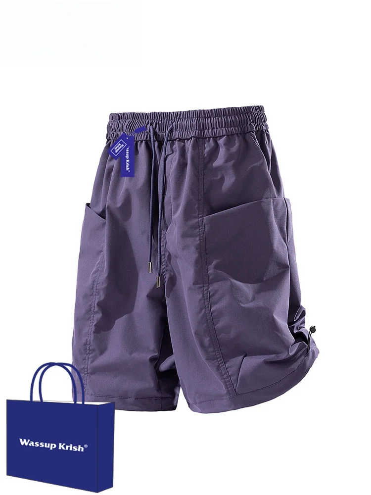 Мужская рабочая одежда Wassup Kri, летние тонкие спортивные брюки Qui Dry, свободные широкие брюки с пятью точками, повседневные брюки средней длины
Мужская рабочая одежда Wassup Kri, летние тонкие спортивные брюки Qui Dry, свободные широкие брюки с пятью точками, повседневные брюки средней длины