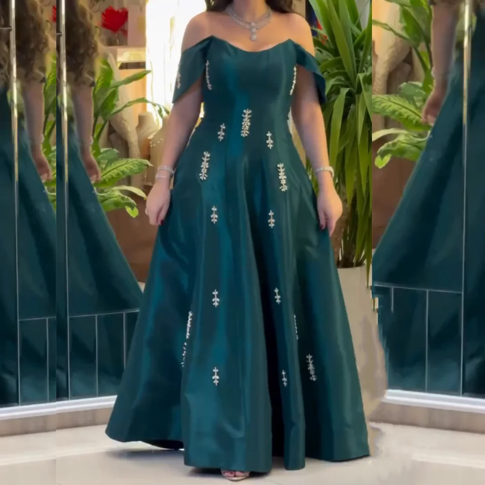 Customized Charmeuse Rhinestone Off-the-shoulder A-line Long Dresses Bespoke Occasion Elegant Women's Evening Party Gown Sparkle 
Customized Charmeuse Rhinestone Off-the-shoulder A-line Long Dresses Bespoke Occasion Elegant Women's Evening Party Gown Sparkle